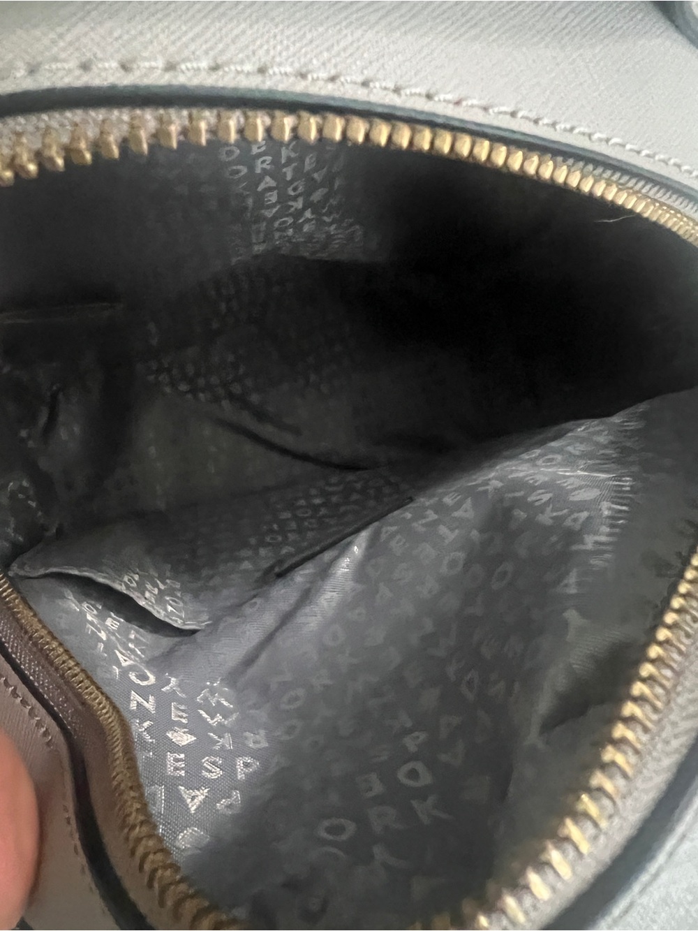 Brand New Kate Spade Gray Owl Backpack with Faux Fur Accents - Picture 4 of 6